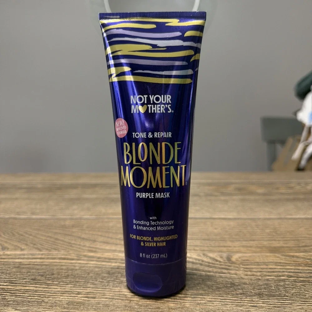 NOT YOUR MOTHER'S PURPLE HAIR MASK TREATMENT 8 FL OZ TONE REPAIR FOR BLONDE